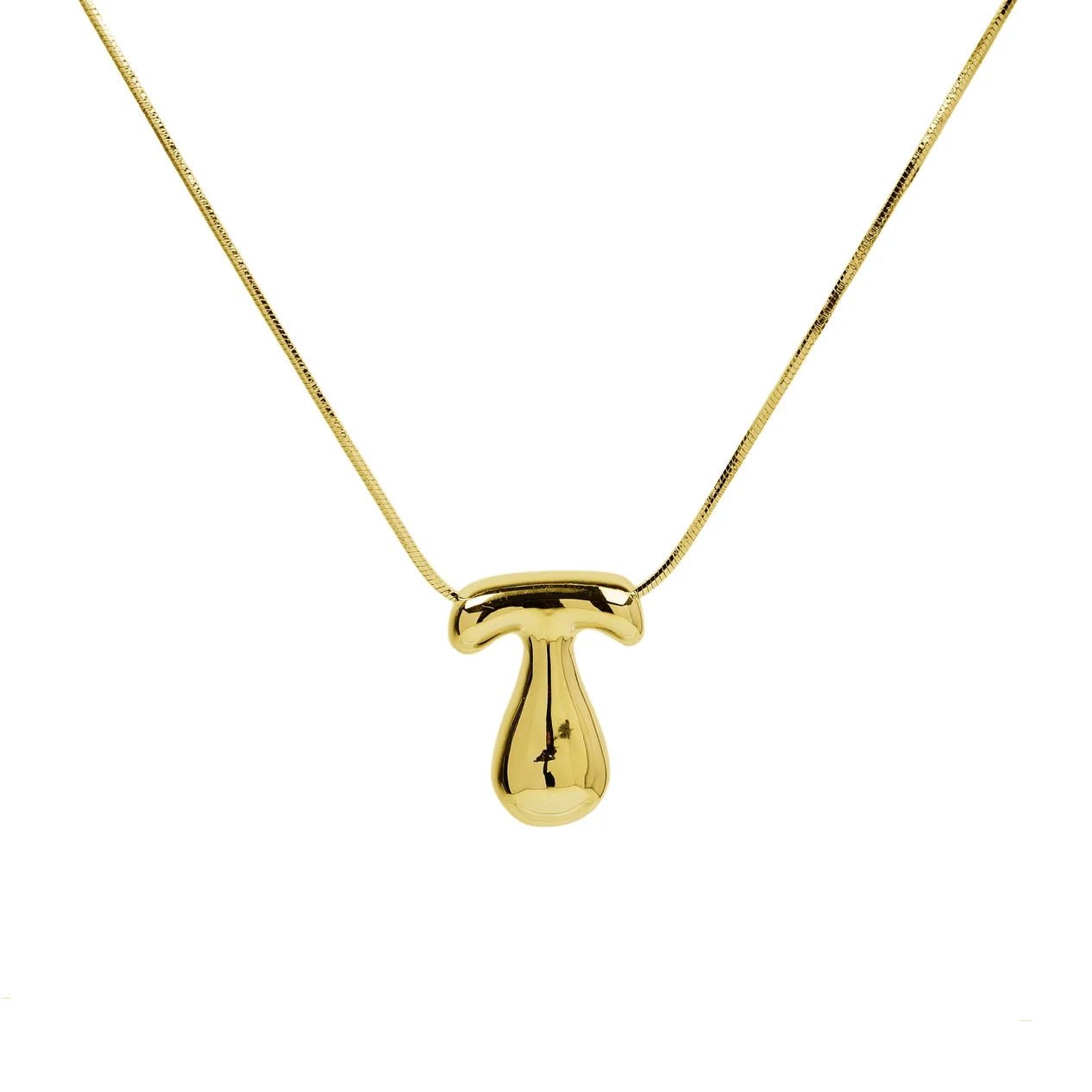 Initial Waterdrop 18K Gold Necklace