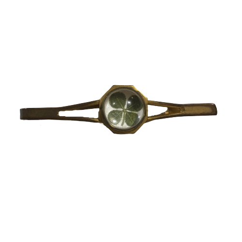 Vintage Four Leaf Clover Tie Clip