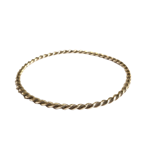 Vintage Sterling Silver Twisted Bangle