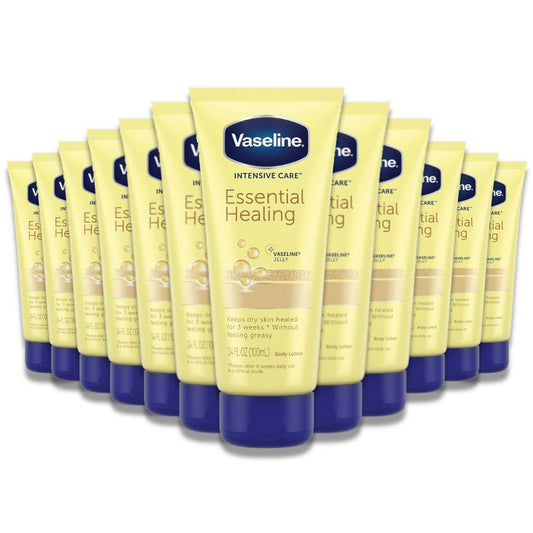 Vaseline - Intensive Care, Essential Healing, Body Lotion - 3.4 Oz - 12 Pack