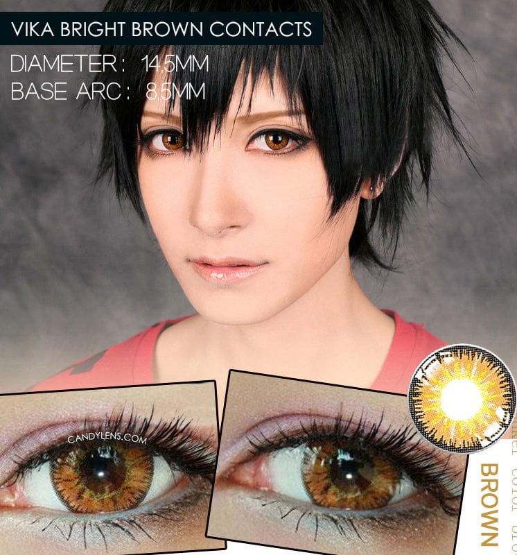 Vika Bright Brown Cosplay Color Lenses