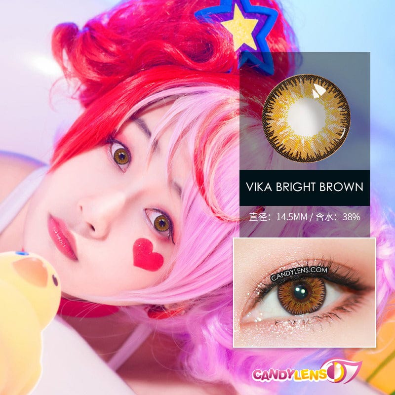 Vika Bright Brown Cosplay Color Lenses