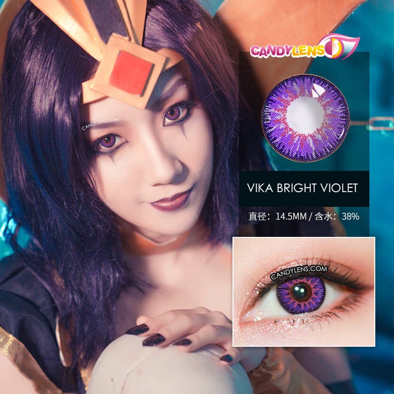 Vika Bright Violet Cosplay Color Lenses