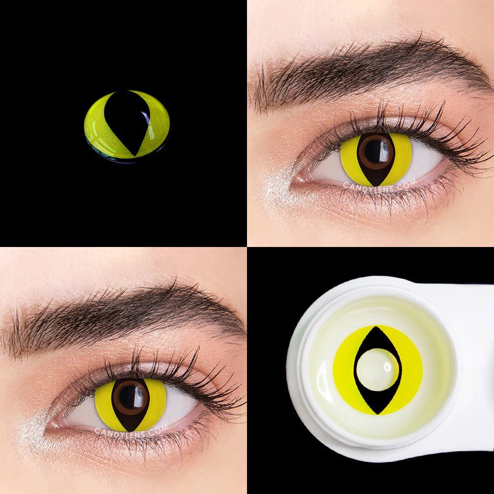 Catwoman Cat Eye Contact Lens For Halloween (0.00 only)